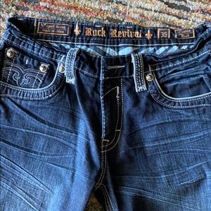 Men’s 36 Rock Revival Bootcut Corbin